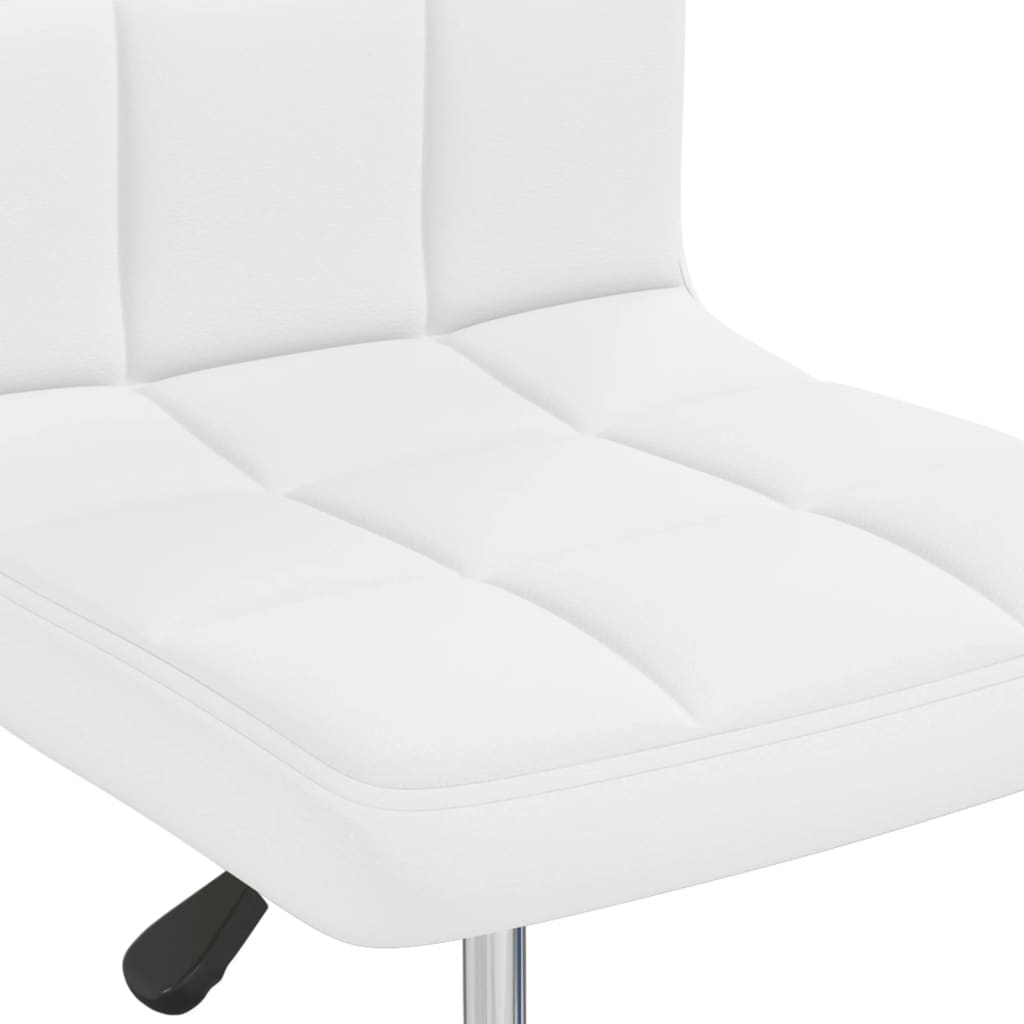 Eetkamerstoelen 4 st kunstleer wit is nu te koop bij PeponiXL, paradijselijk wonen!