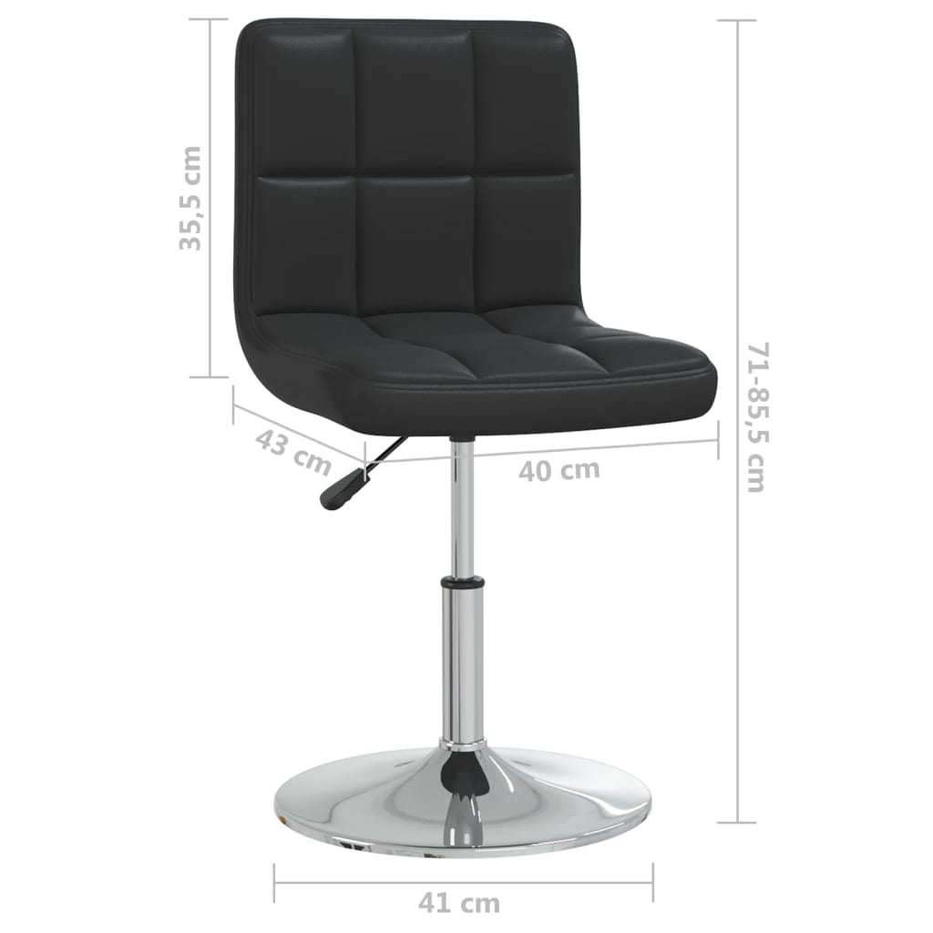 Eetkamerstoelen 4 st kunstleer zwart is nu te koop bij PeponiXL, paradijselijk wonen!