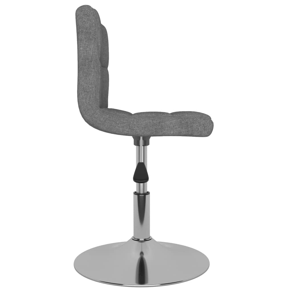 Eetkamerstoelen draaibaar 2 st stof lichtgrijs is nu te koop bij PeponiXL, paradijselijk wonen!