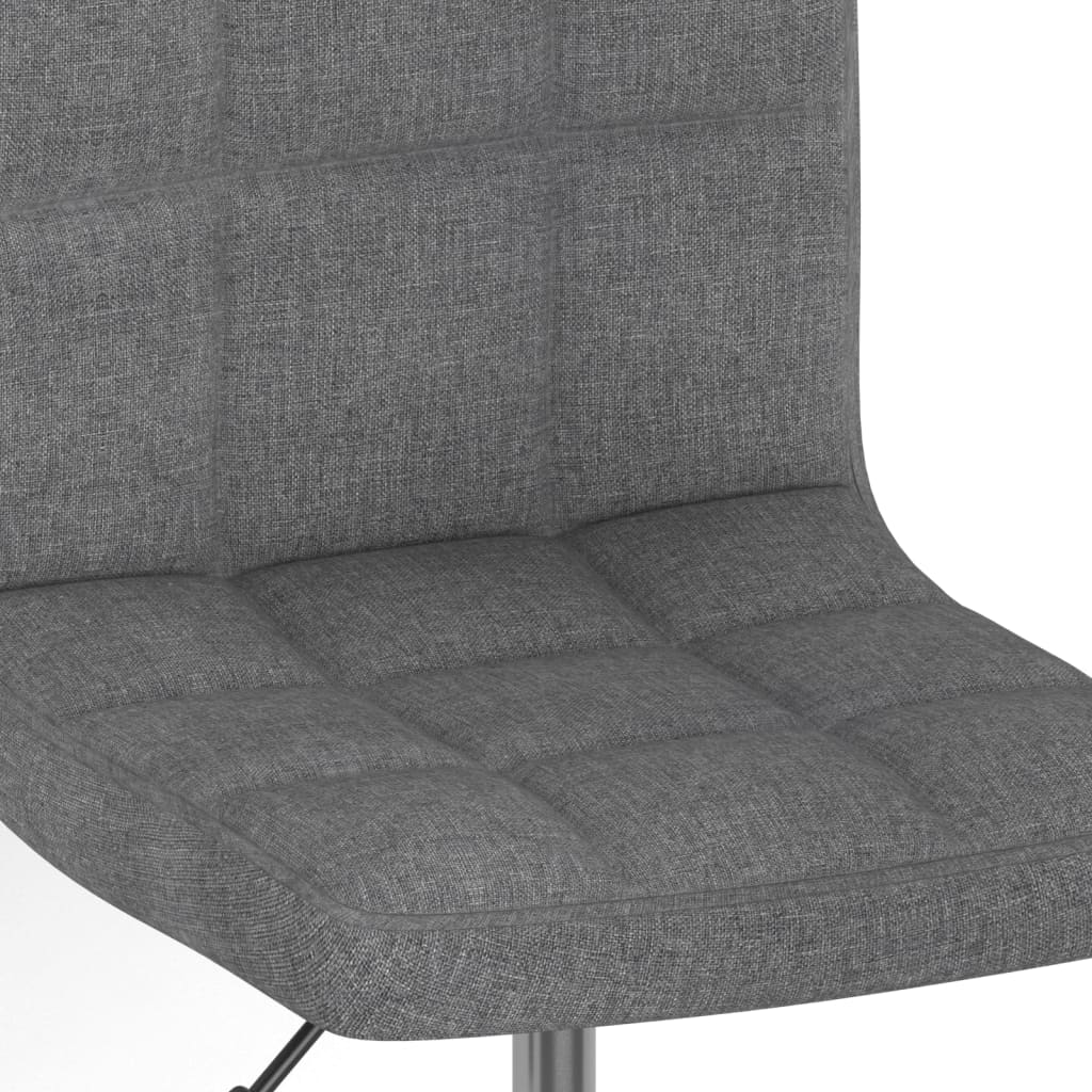 Eetkamerstoelen draaibaar 2 st stof lichtgrijs is nu te koop bij PeponiXL, paradijselijk wonen!