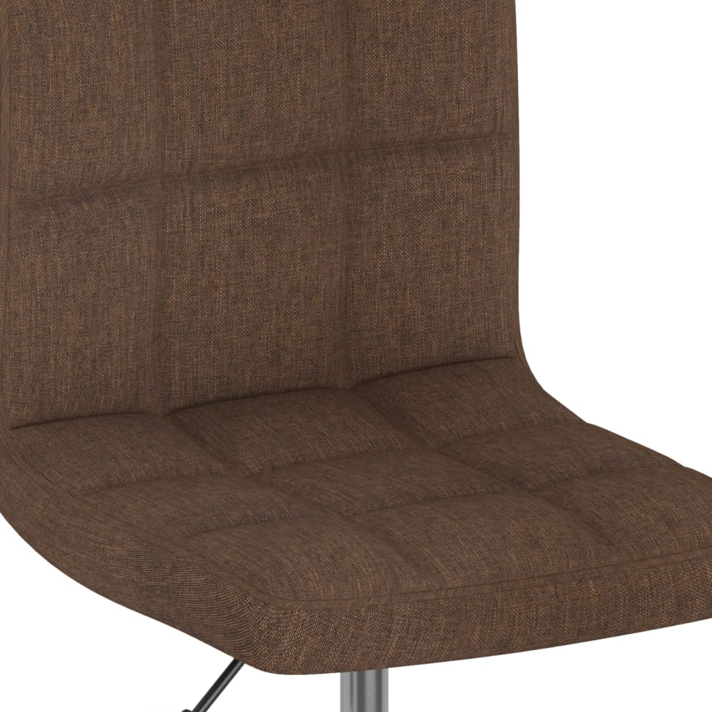 Eetkamerstoelen draaibaar 2 st stof bruin is nu te koop bij PeponiXL, paradijselijk wonen!