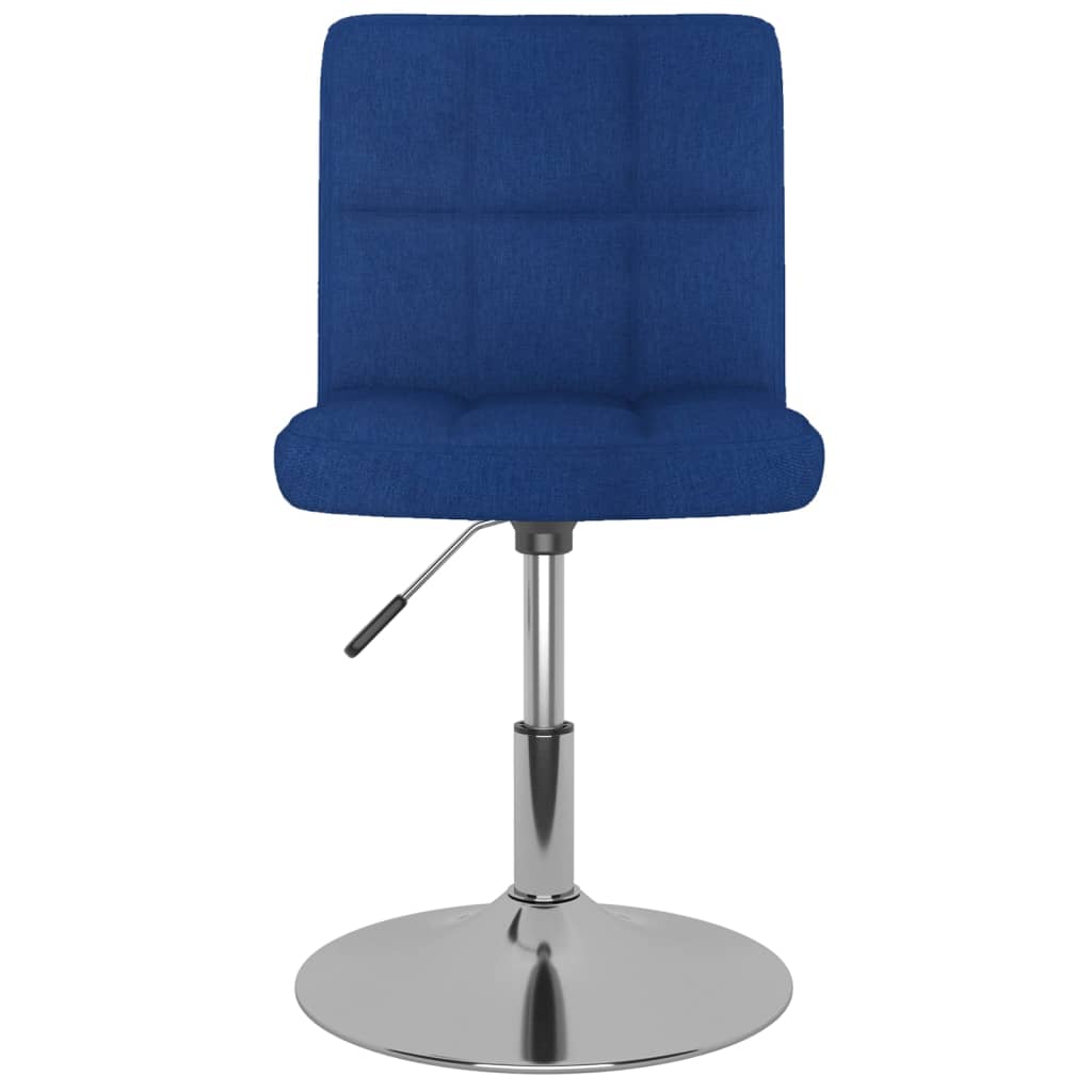 Eetkamerstoelen 2 st draaibaar stof blauw is nu te koop bij PeponiXL, paradijselijk wonen!