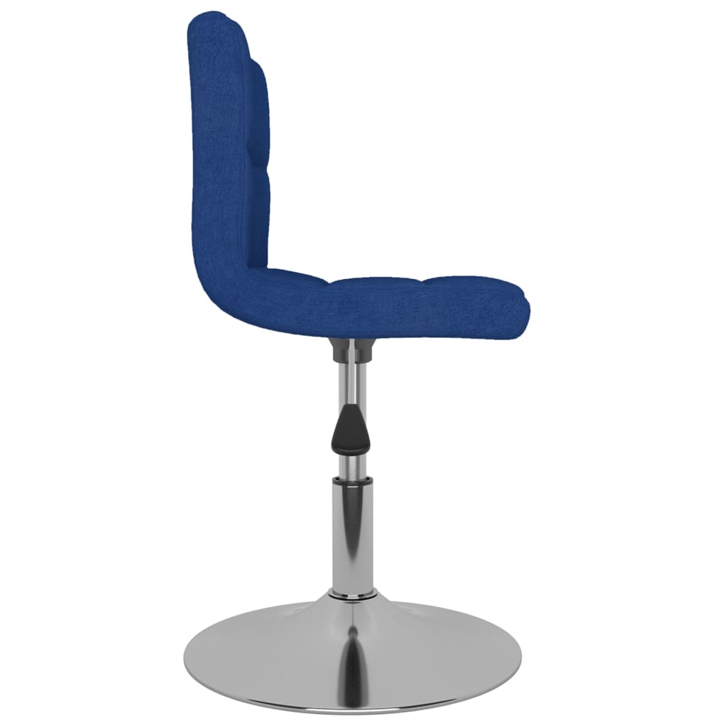 Eetkamerstoelen 2 st draaibaar stof blauw is nu te koop bij PeponiXL, paradijselijk wonen!
