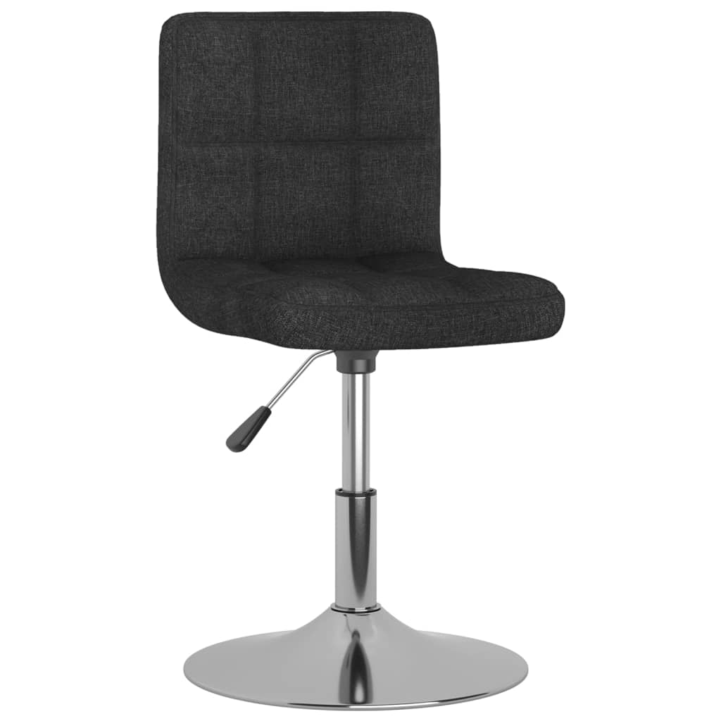 Eetkamerstoelen draaibaar 2 st stof zwart is nu te koop bij PeponiXL, paradijselijk wonen!