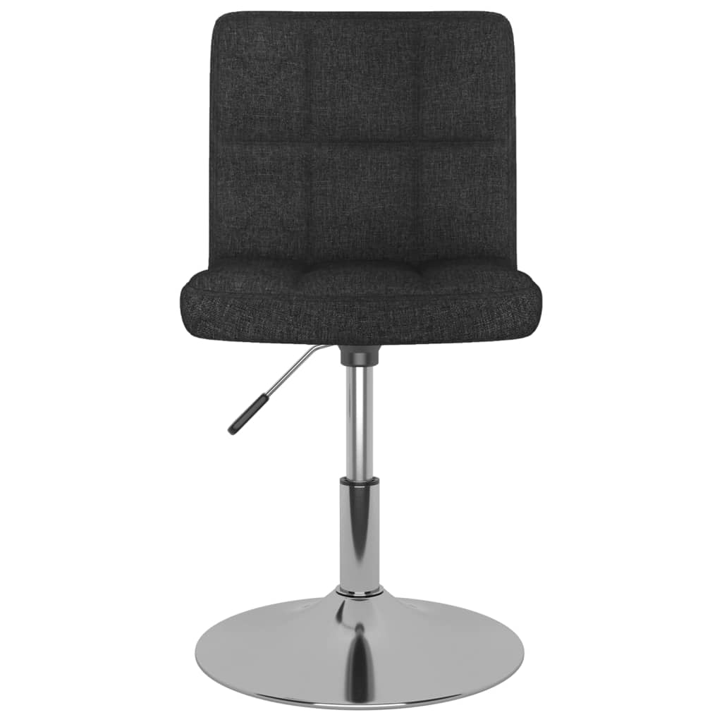 Eetkamerstoelen draaibaar 2 st stof zwart is nu te koop bij PeponiXL, paradijselijk wonen!