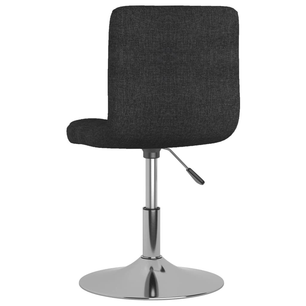Eetkamerstoelen draaibaar 2 st stof zwart is nu te koop bij PeponiXL, paradijselijk wonen!