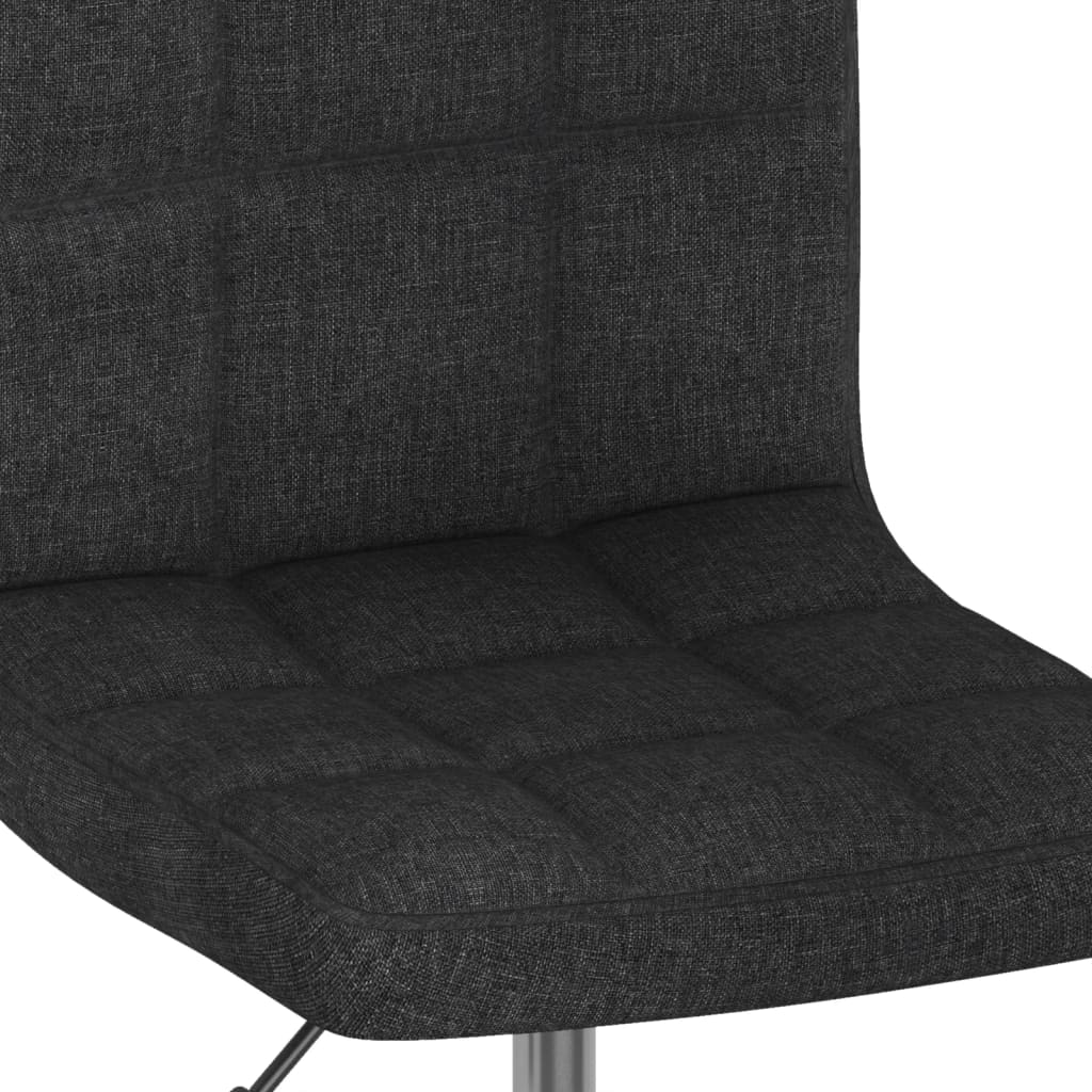 Eetkamerstoelen draaibaar 2 st stof zwart is nu te koop bij PeponiXL, paradijselijk wonen!