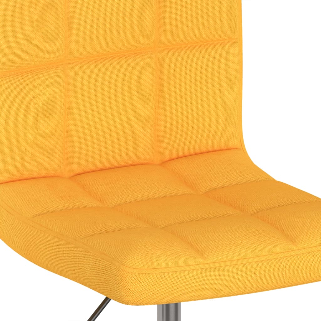 Eetkamerstoelen draaibaar 2 st stof geel is nu te koop bij PeponiXL, paradijselijk wonen!