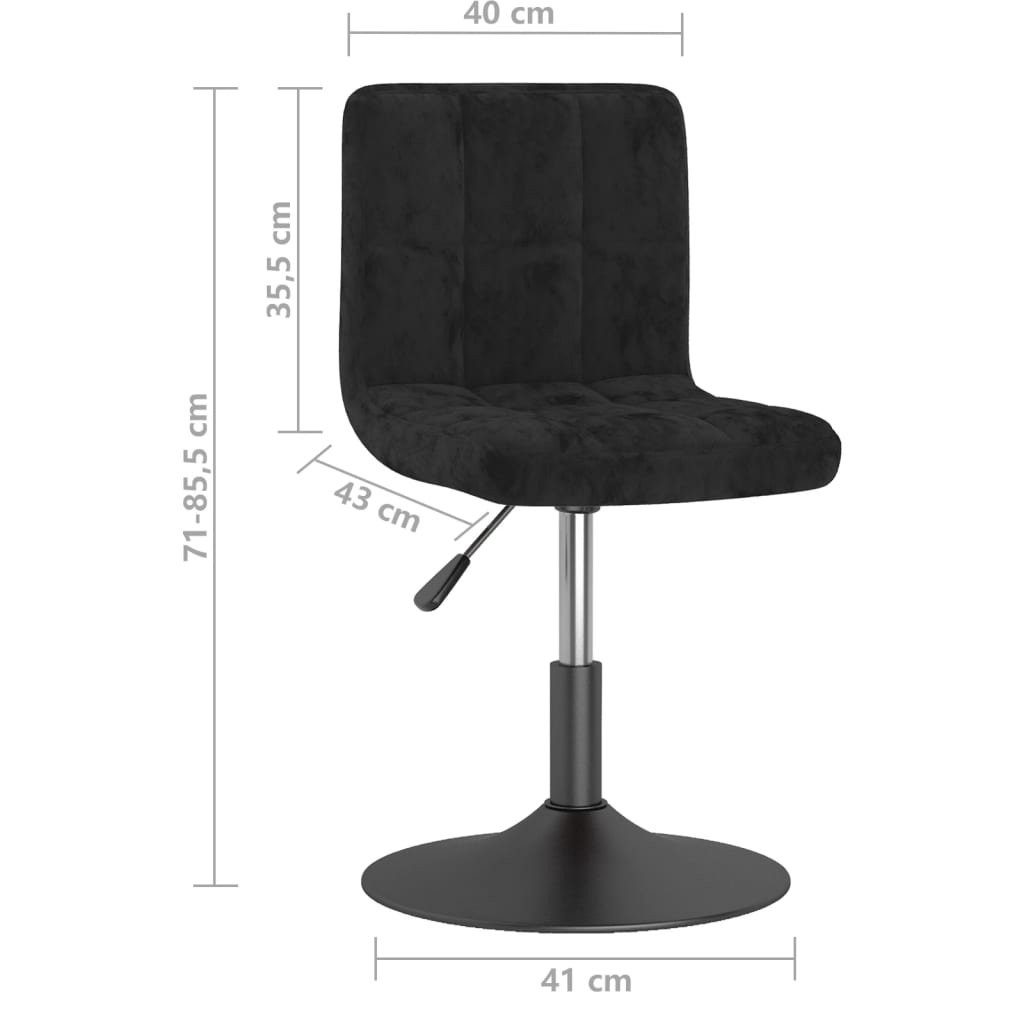 Barkruk draaibaar fluweel zwart is nu te koop bij PeponiXL, paradijselijk wonen!