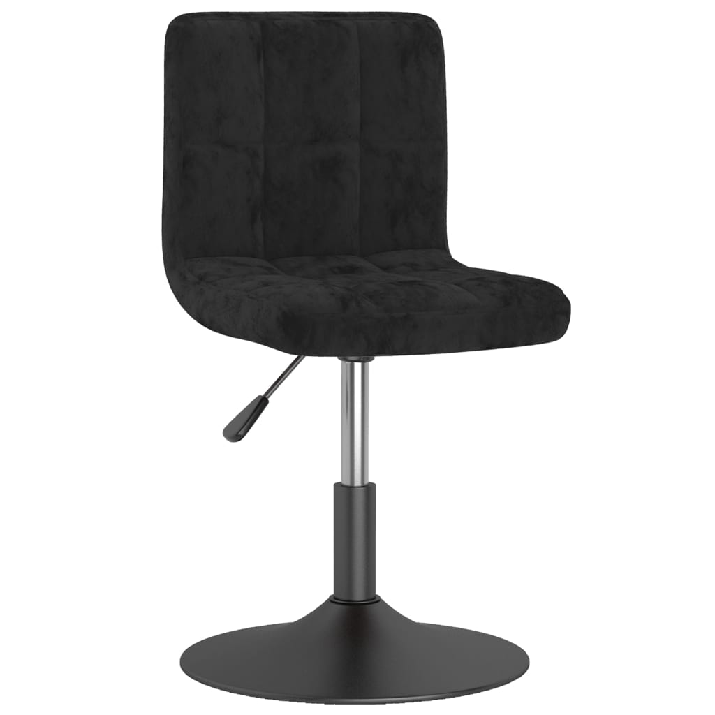 Eetkamerstoelen draaibaar 2 st fluweel zwart is nu te koop bij PeponiXL, paradijselijk wonen!