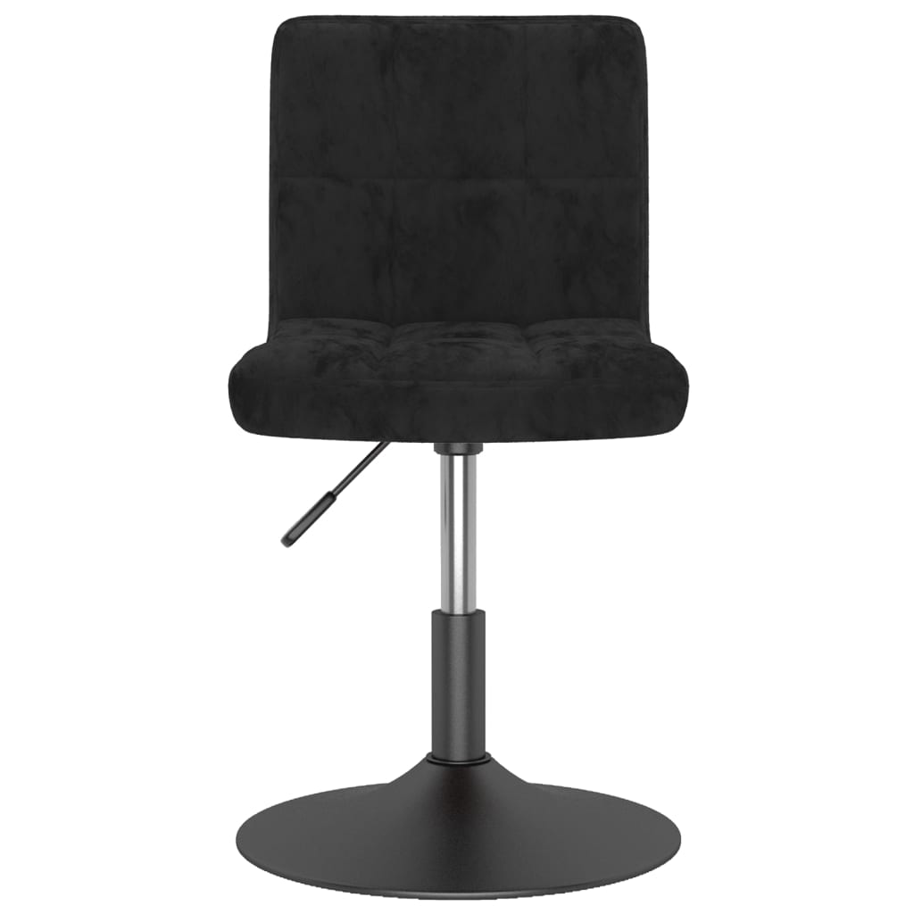 Eetkamerstoelen draaibaar 2 st fluweel zwart is nu te koop bij PeponiXL, paradijselijk wonen!