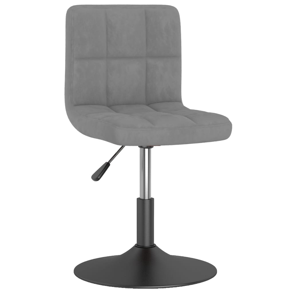 Eetkamerstoelen draaibaar 2 st fluweel lichtgrijs is nu te koop bij PeponiXL, paradijselijk wonen!