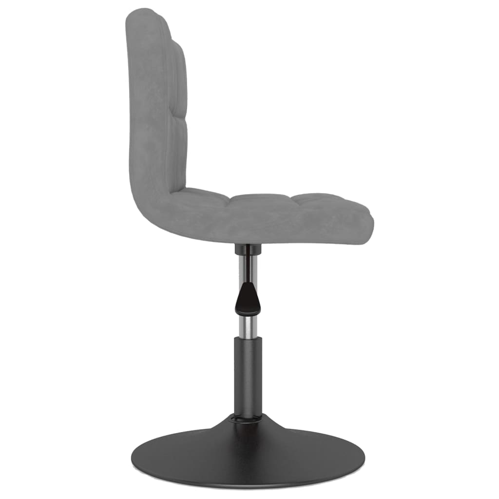 Eetkamerstoelen draaibaar 2 st fluweel lichtgrijs is nu te koop bij PeponiXL, paradijselijk wonen!