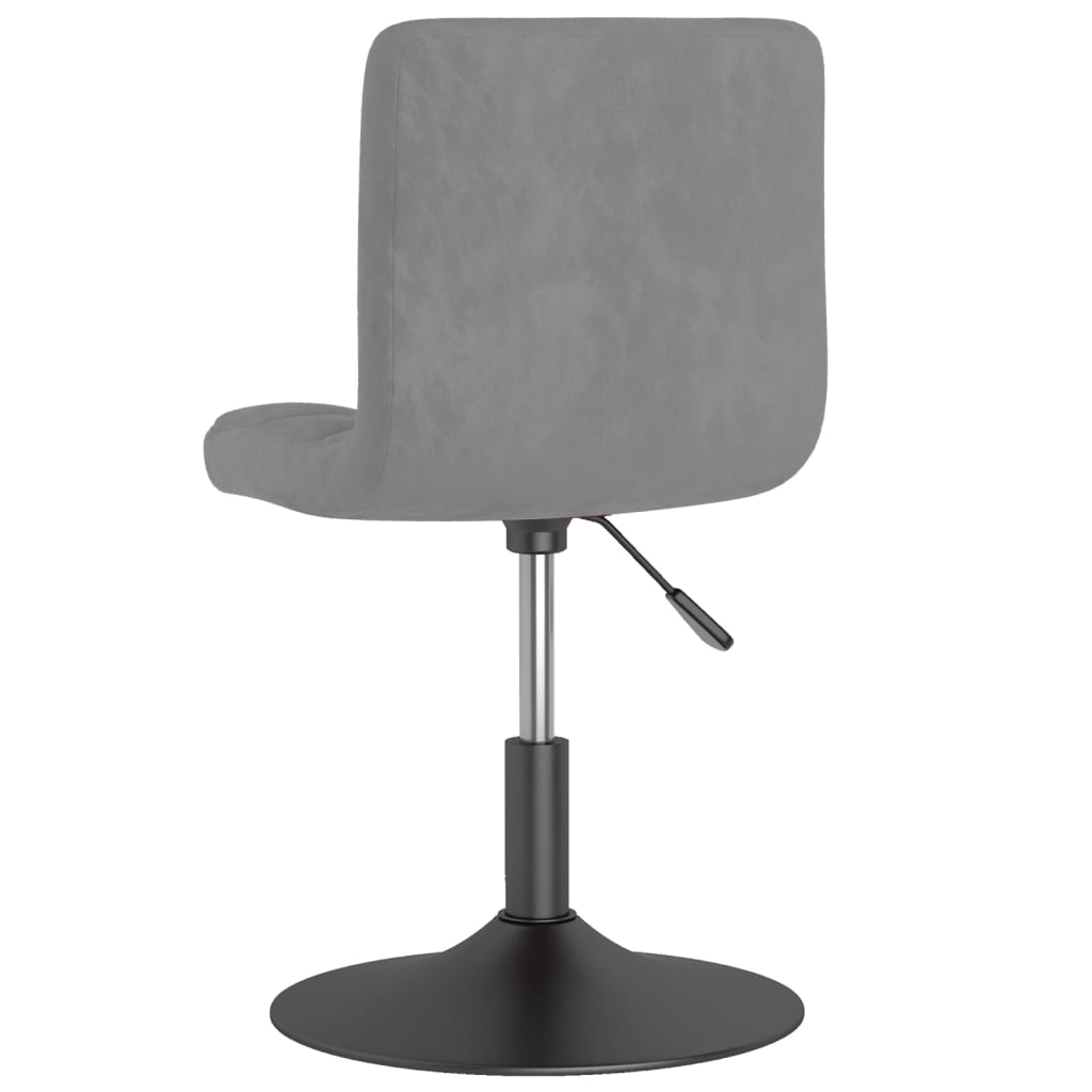 Eetkamerstoelen draaibaar 2 st fluweel lichtgrijs is nu te koop bij PeponiXL, paradijselijk wonen!