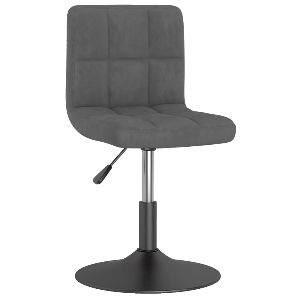 Eetkamerstoelen draaibaar 2 st fluweel donkergrijs is nu te koop bij PeponiXL, paradijselijk wonen!