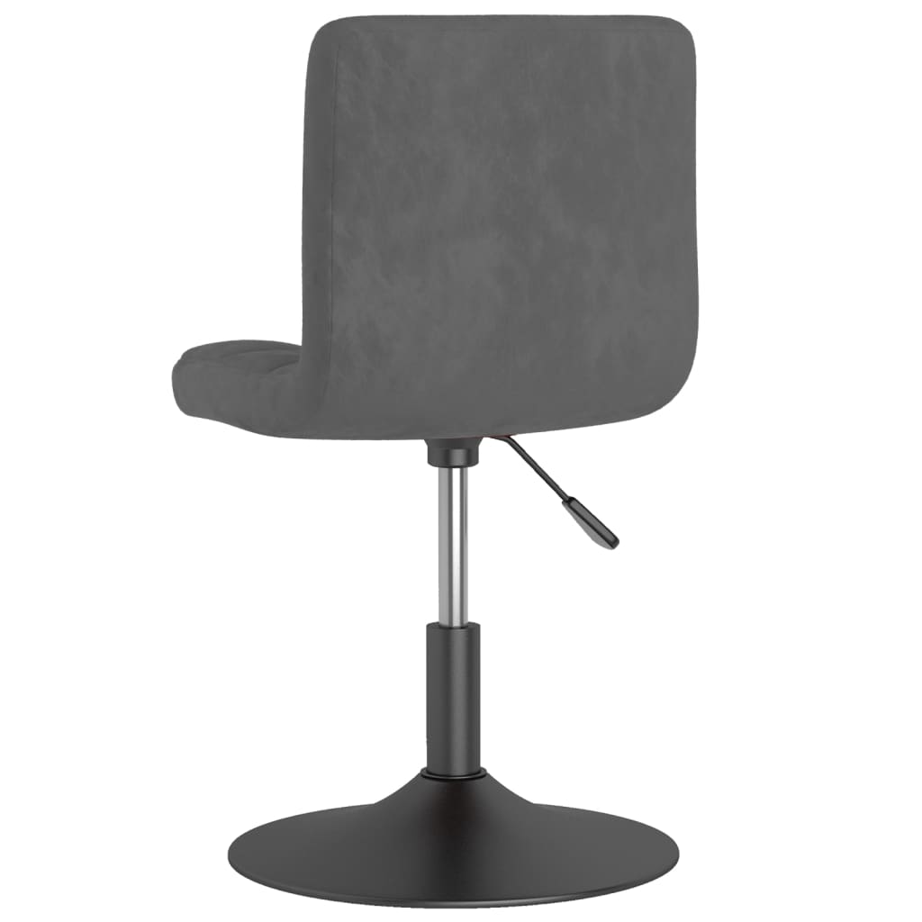 Eetkamerstoelen draaibaar 2 st fluweel donkergrijs is nu te koop bij PeponiXL, paradijselijk wonen!