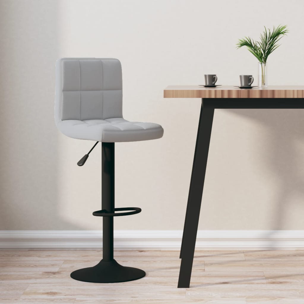 Barkruk fluweel lichtgrijs is nu te koop bij PeponiXL, paradijselijk wonen!