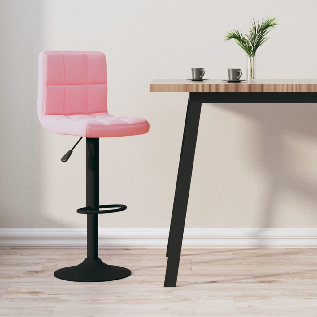 Barkruk fluweel roze is nu te koop bij PeponiXL, paradijselijk wonen!
