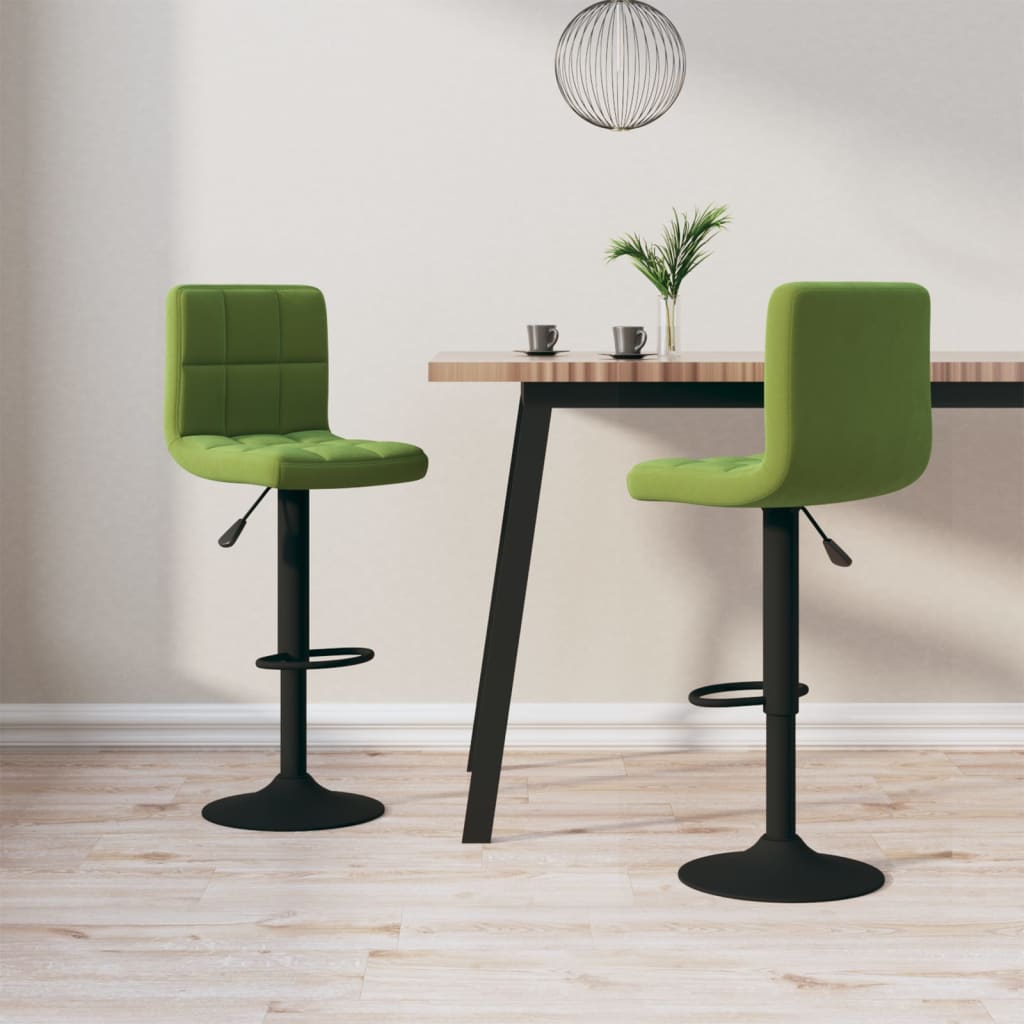 Barkrukken 2 st fluweel lichtgroen is nu te koop bij PeponiXL, paradijselijk wonen!