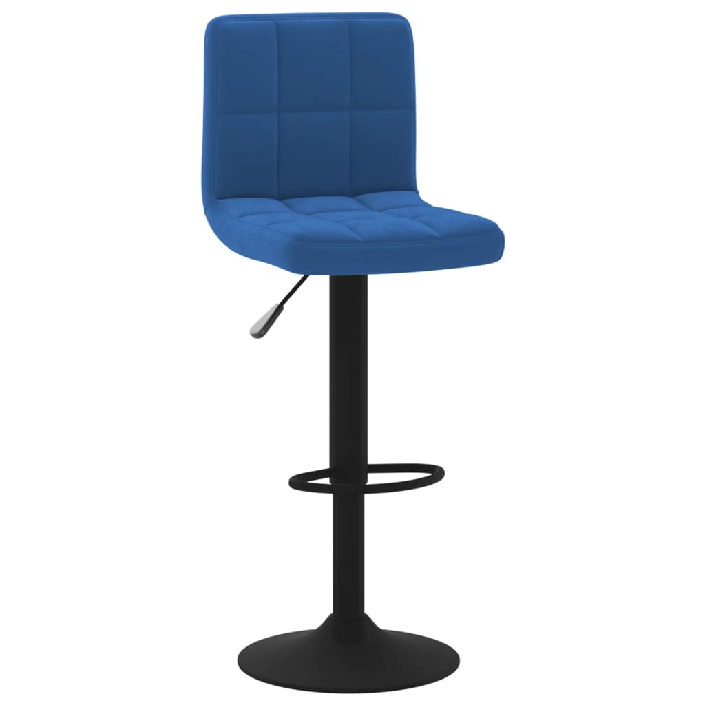 Barkrukken 2 st fluweel blauw is nu te koop bij PeponiXL, paradijselijk wonen!