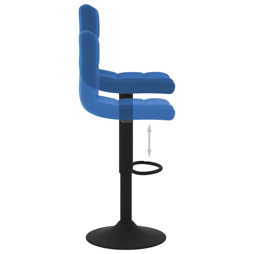 Barkrukken 2 st fluweel blauw is nu te koop bij PeponiXL, paradijselijk wonen!
