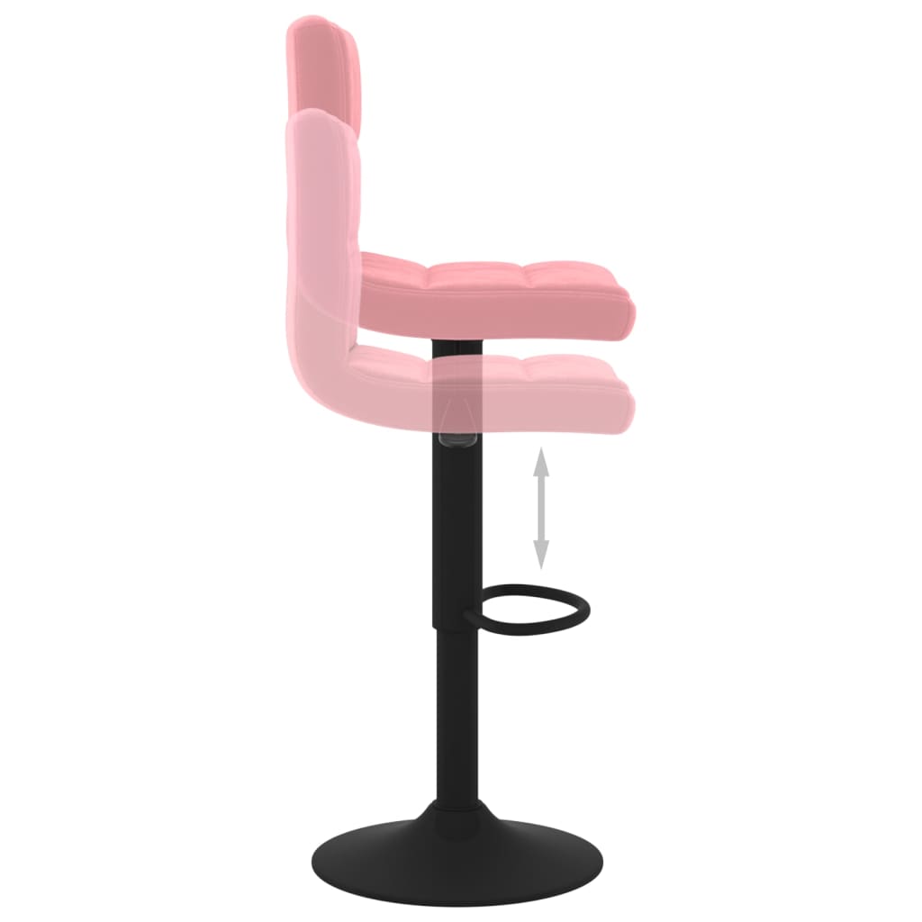 Barkrukken 2 st fluweel roze is nu te koop bij PeponiXL, paradijselijk wonen!