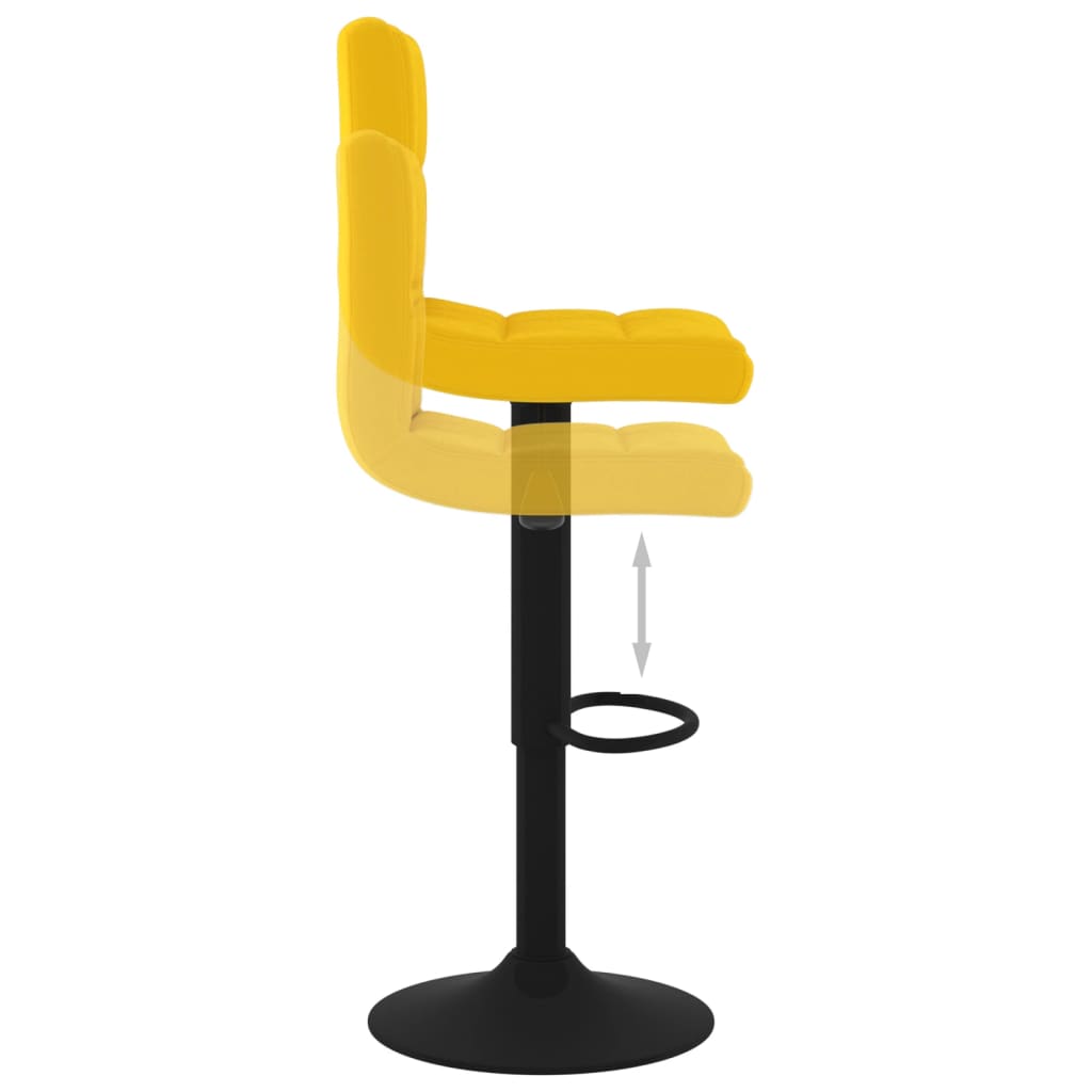 Barkrukken 2 st fluweel mosterdgeel is nu te koop bij PeponiXL, paradijselijk wonen!