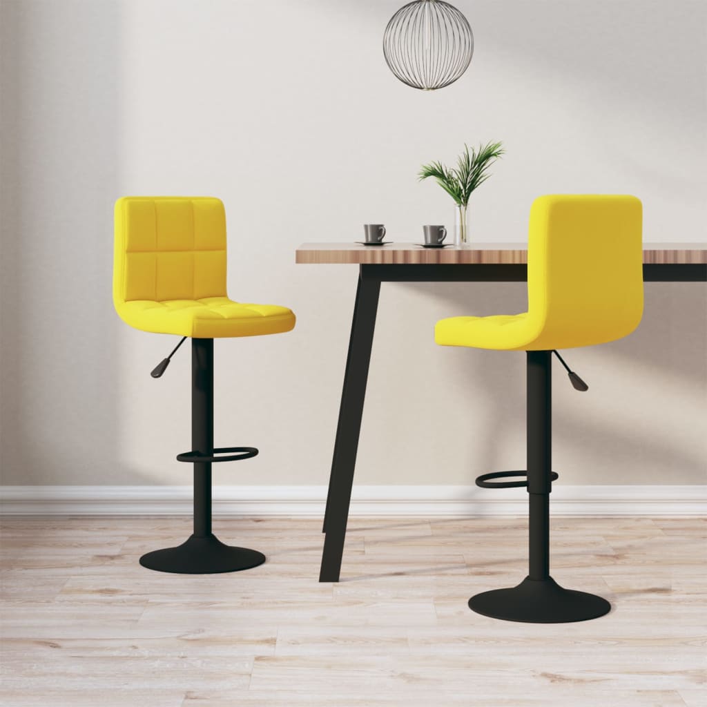 Barkrukken 2 st fluweel mosterdgeel is nu te koop bij PeponiXL, paradijselijk wonen!