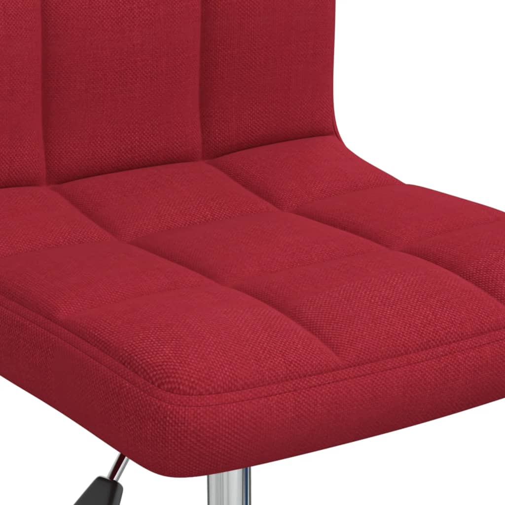 Kantoorstoel draaibaar stof wijnrood is nu te koop bij PeponiXL, paradijselijk wonen!