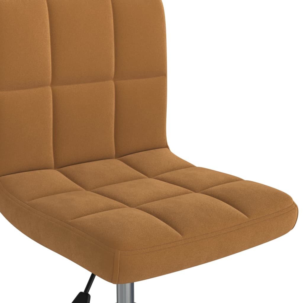 Kantoorstoel draaibaar fluweel bruin is nu te koop bij PeponiXL, paradijselijk wonen!