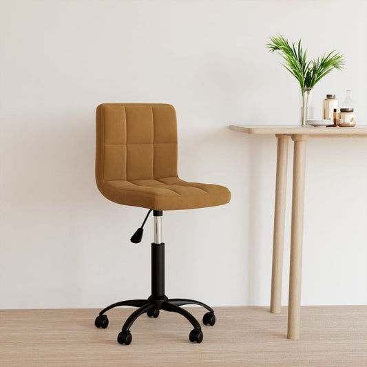 Kantoorstoel draaibaar fluweel bruin is nu te koop bij PeponiXL, paradijselijk wonen!