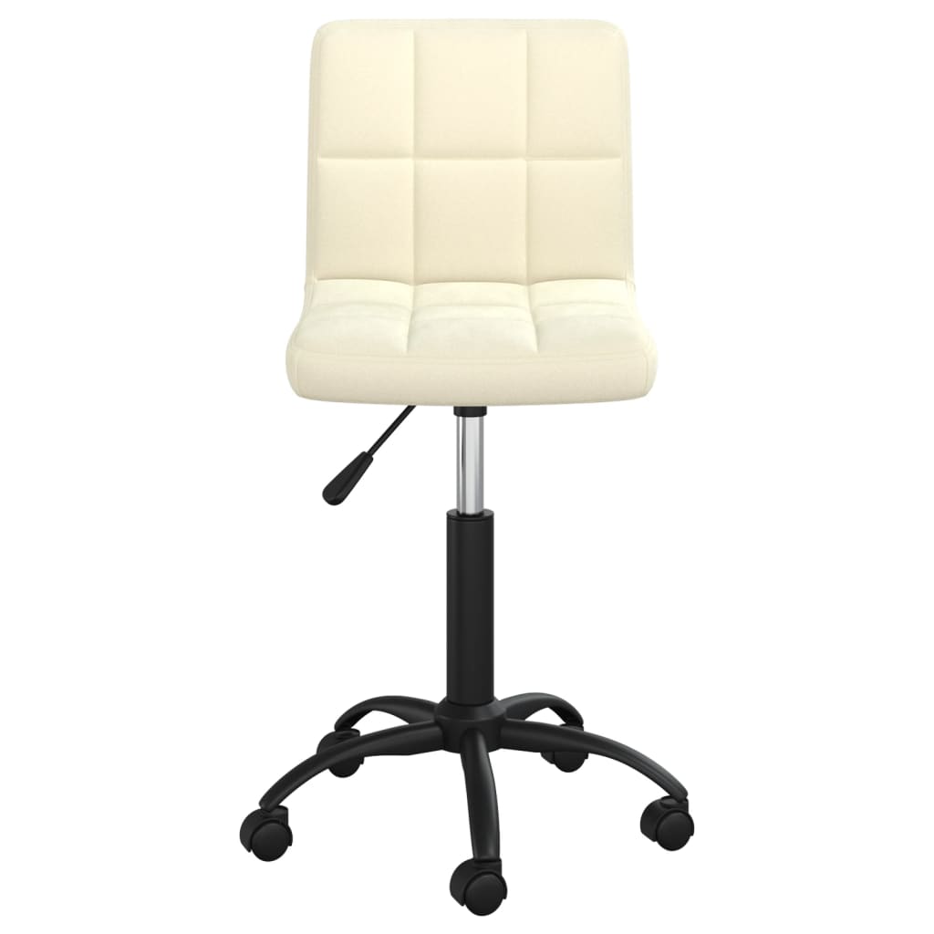 Kantoorstoel draaibaar fluweel crèmekleurig is nu te koop bij PeponiXL, paradijselijk wonen!