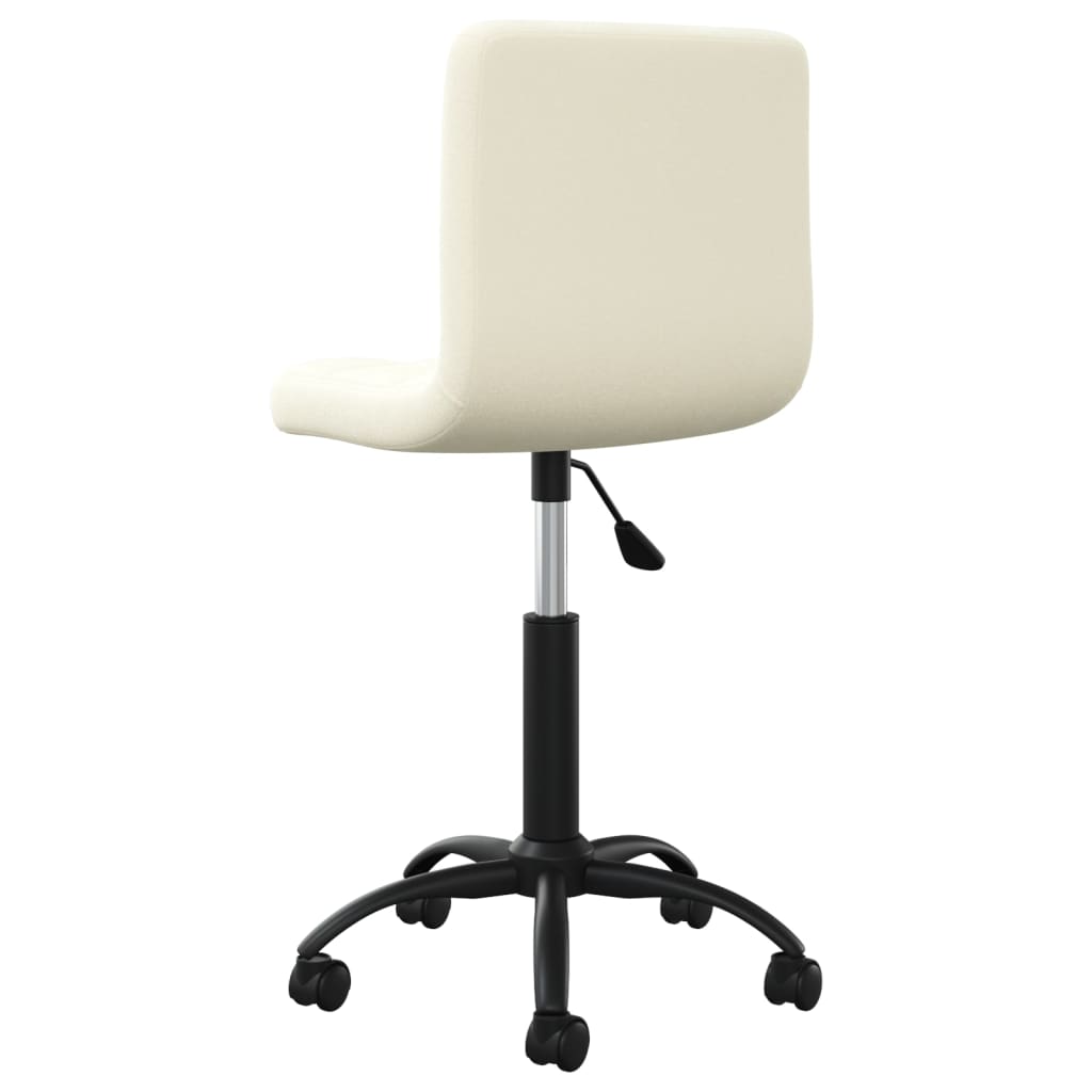 Kantoorstoel draaibaar fluweel crèmekleurig is nu te koop bij PeponiXL, paradijselijk wonen!
