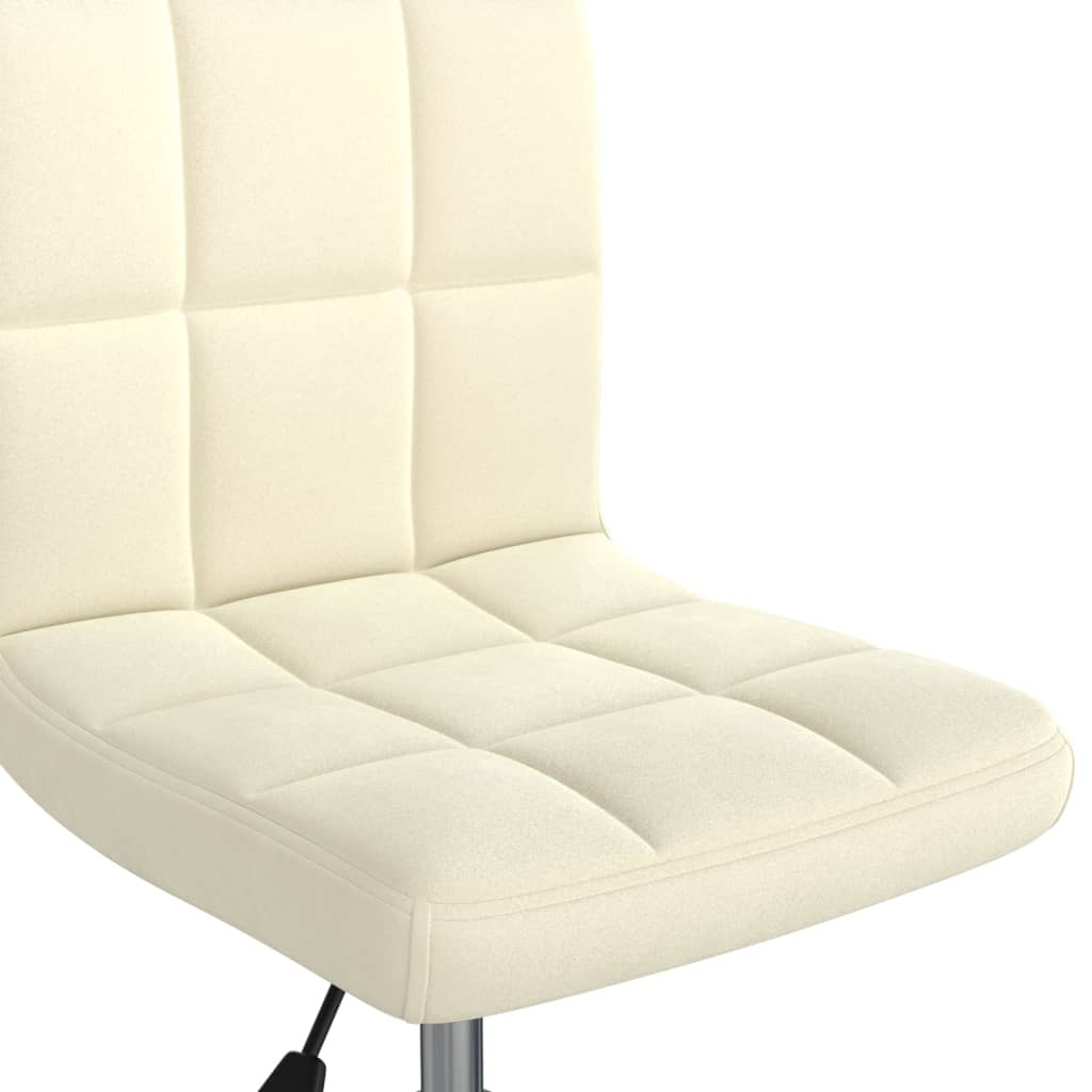 Kantoorstoel draaibaar fluweel crèmekleurig is nu te koop bij PeponiXL, paradijselijk wonen!