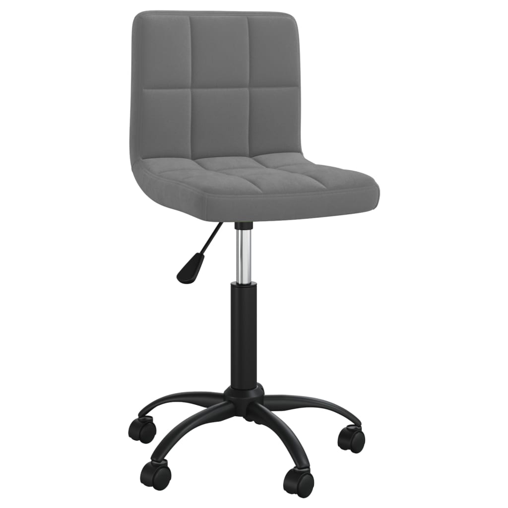 Kantoorstoel draaibaar fluweel donkergrijs is nu te koop bij PeponiXL, paradijselijk wonen!
