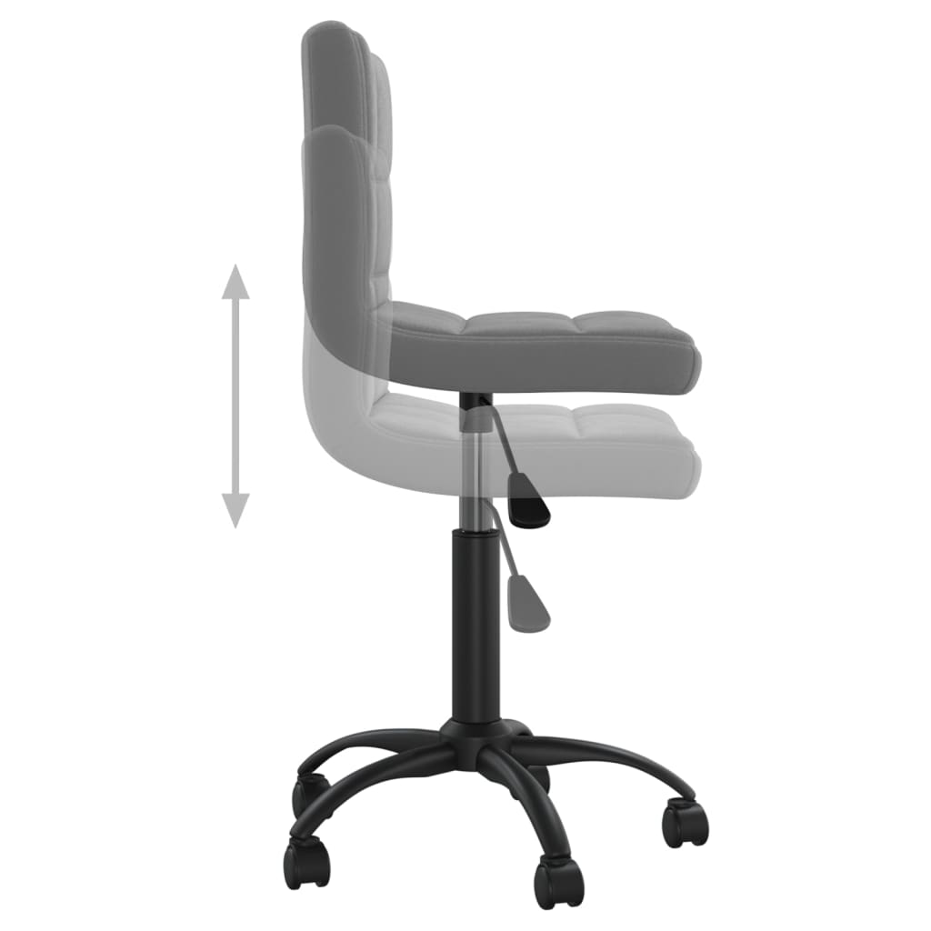 Kantoorstoel draaibaar fluweel donkergrijs is nu te koop bij PeponiXL, paradijselijk wonen!