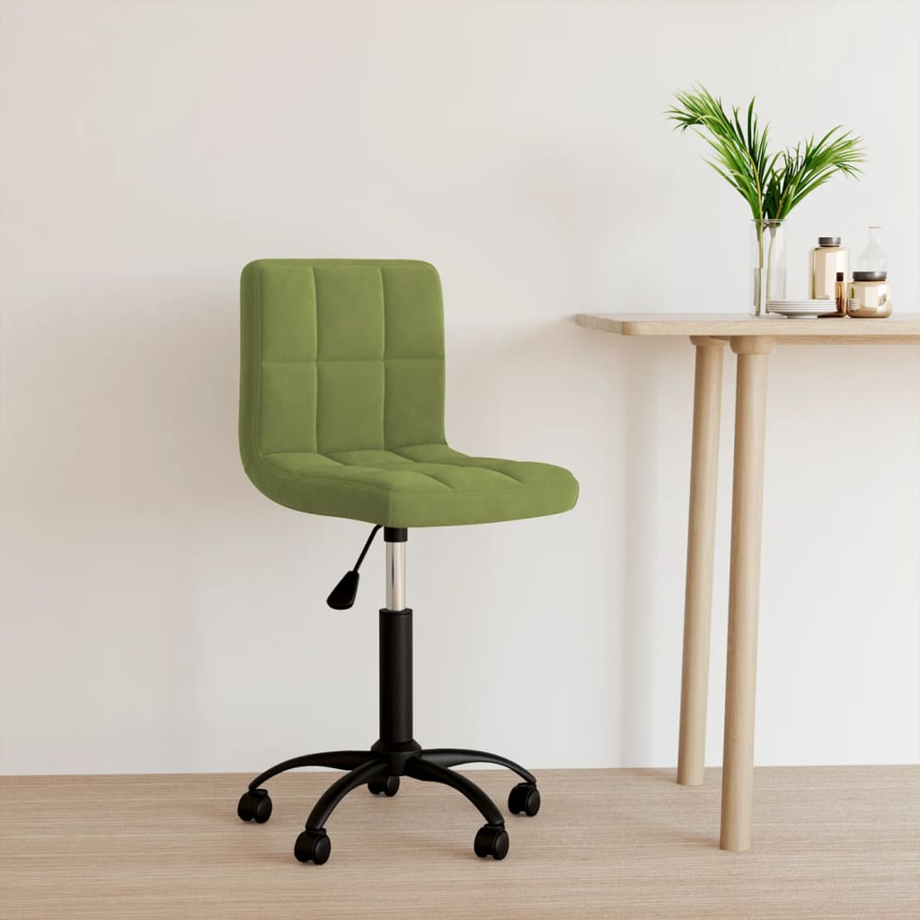Kantoorstoel draaibaar fluweel lichtgroen is nu te koop bij PeponiXL, paradijselijk wonen!