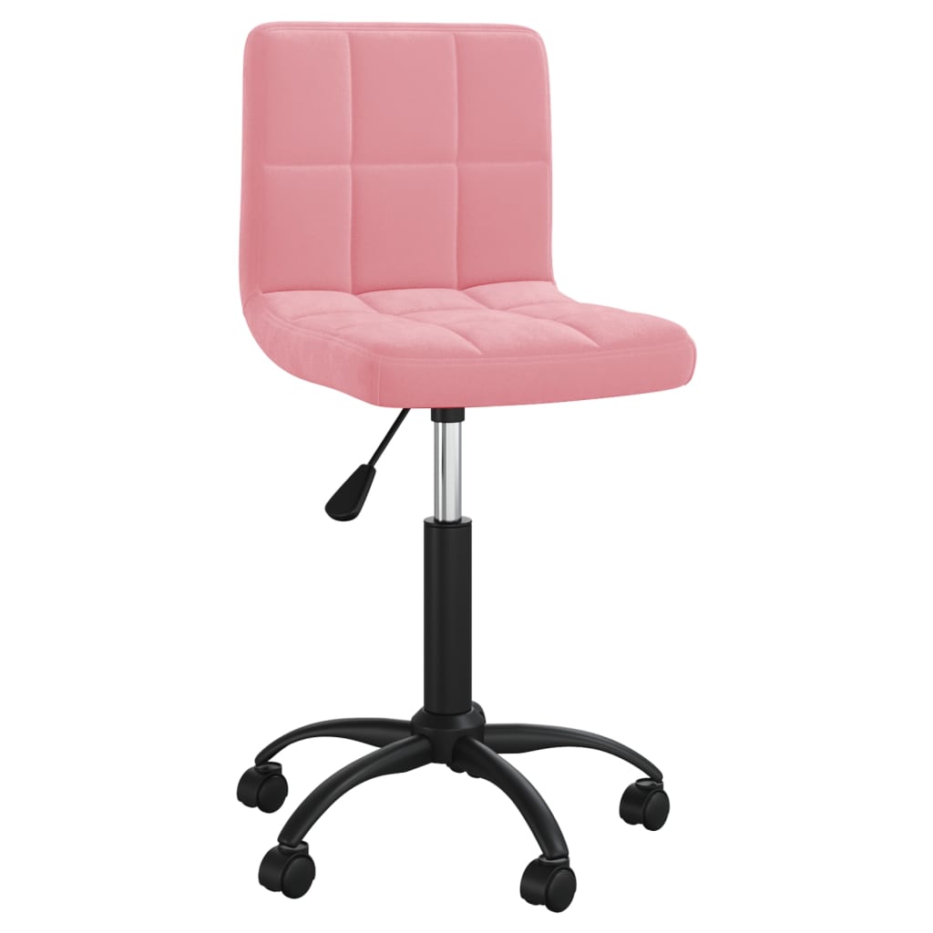 Kantoorstoel draaibaar fluweel roze is nu te koop bij PeponiXL, paradijselijk wonen!