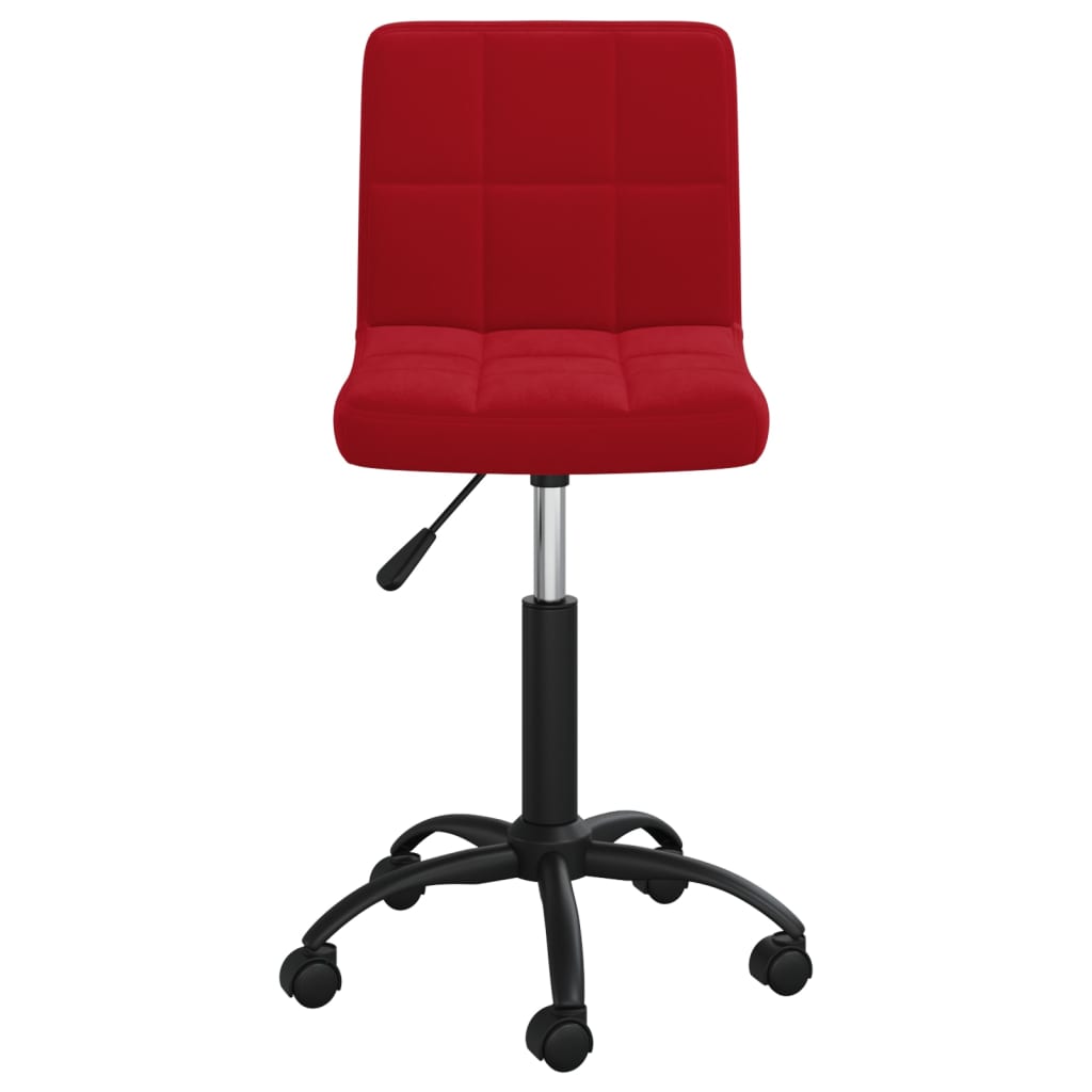 Kantoorstoel draaibaar fluweel wijnrood is nu te koop bij PeponiXL, paradijselijk wonen!