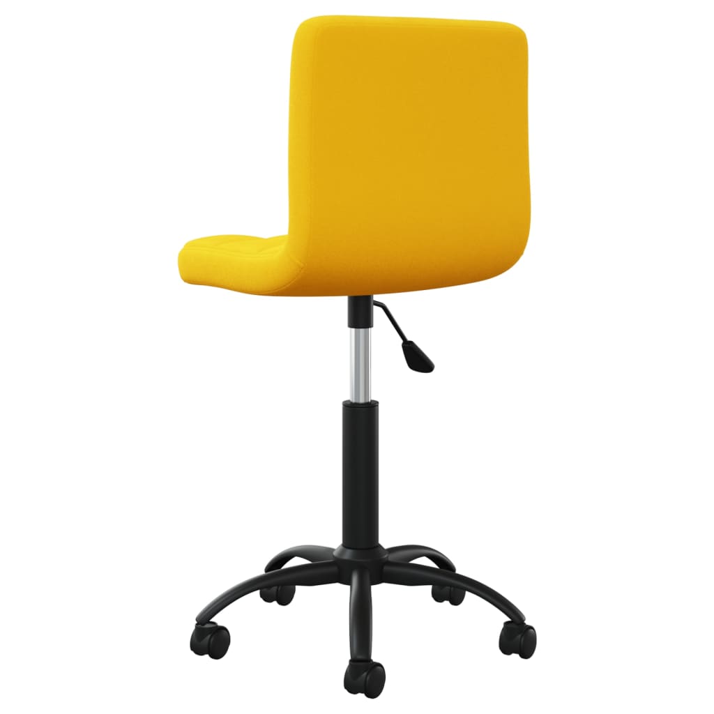 Kantoorstoel draaibaar fluweel mosterdgeel is nu te koop bij PeponiXL, paradijselijk wonen!
