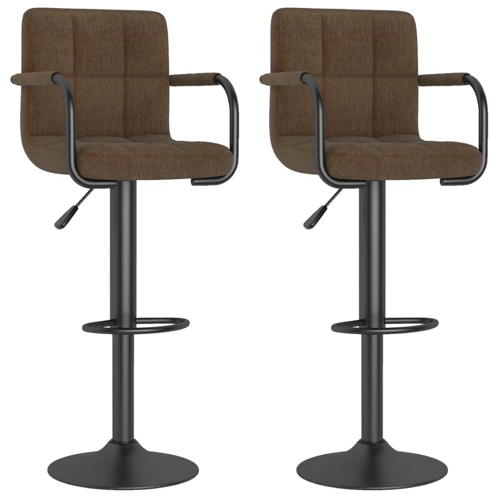 Barkrukken 2 st stof bruin is nu te koop bij PeponiXL, paradijselijk wonen!