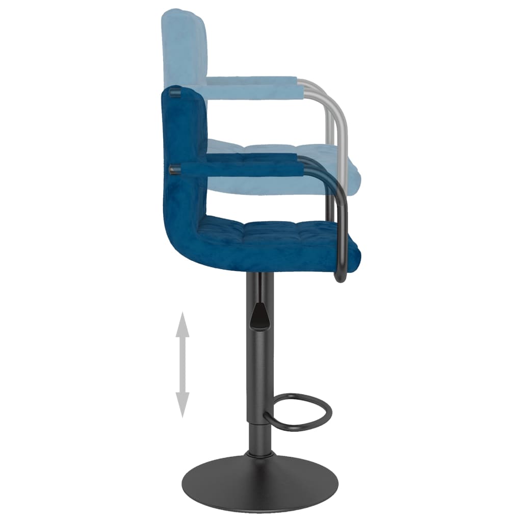 Barkruk fluweel blauw is nu te koop bij PeponiXL, paradijselijk wonen!