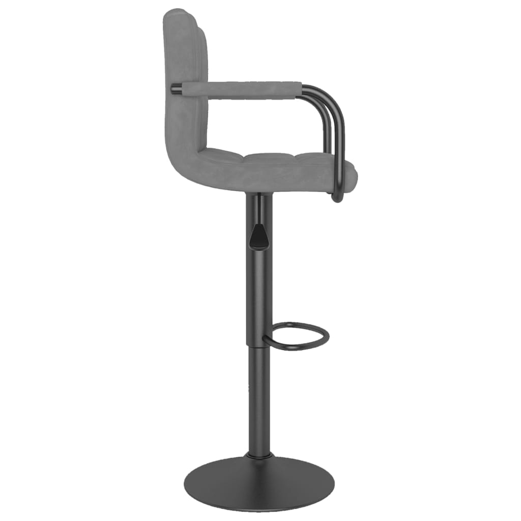 Barkrukken 2 st fluweel lichtgrijs is nu te koop bij PeponiXL, paradijselijk wonen!
