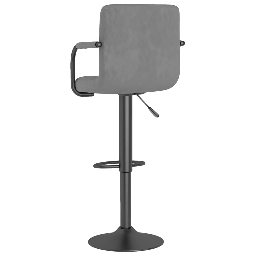 Barkrukken 2 st fluweel lichtgrijs is nu te koop bij PeponiXL, paradijselijk wonen!