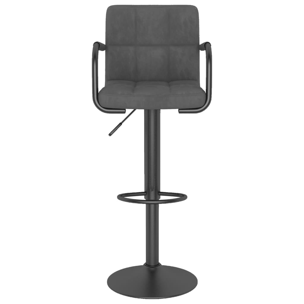 Barkrukken 2 st fluweel donkergrijs is nu te koop bij PeponiXL, paradijselijk wonen!