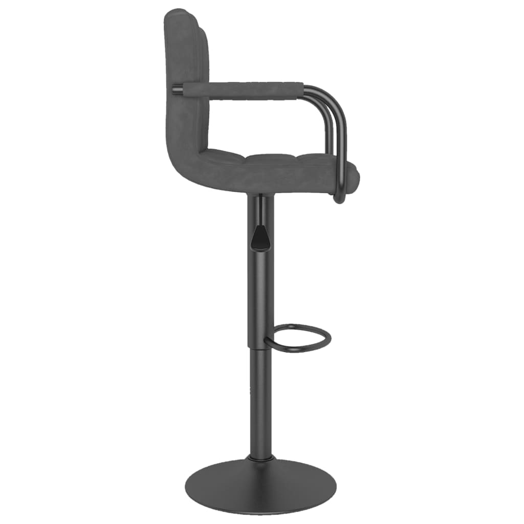 Barkrukken 2 st fluweel donkergrijs is nu te koop bij PeponiXL, paradijselijk wonen!