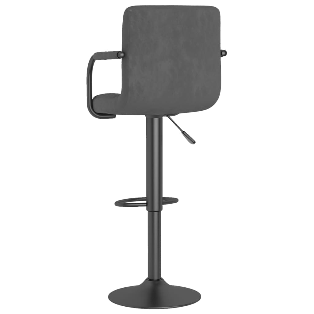 Barkrukken 2 st fluweel donkergrijs is nu te koop bij PeponiXL, paradijselijk wonen!