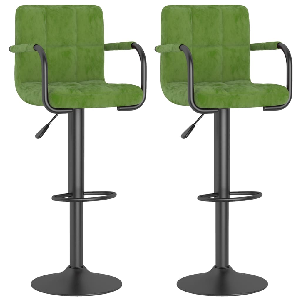 Barkrukken 2 st fluweel lichtgroen is nu te koop bij PeponiXL, paradijselijk wonen!