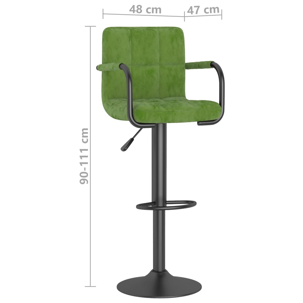 Barkrukken 2 st fluweel lichtgroen is nu te koop bij PeponiXL, paradijselijk wonen!