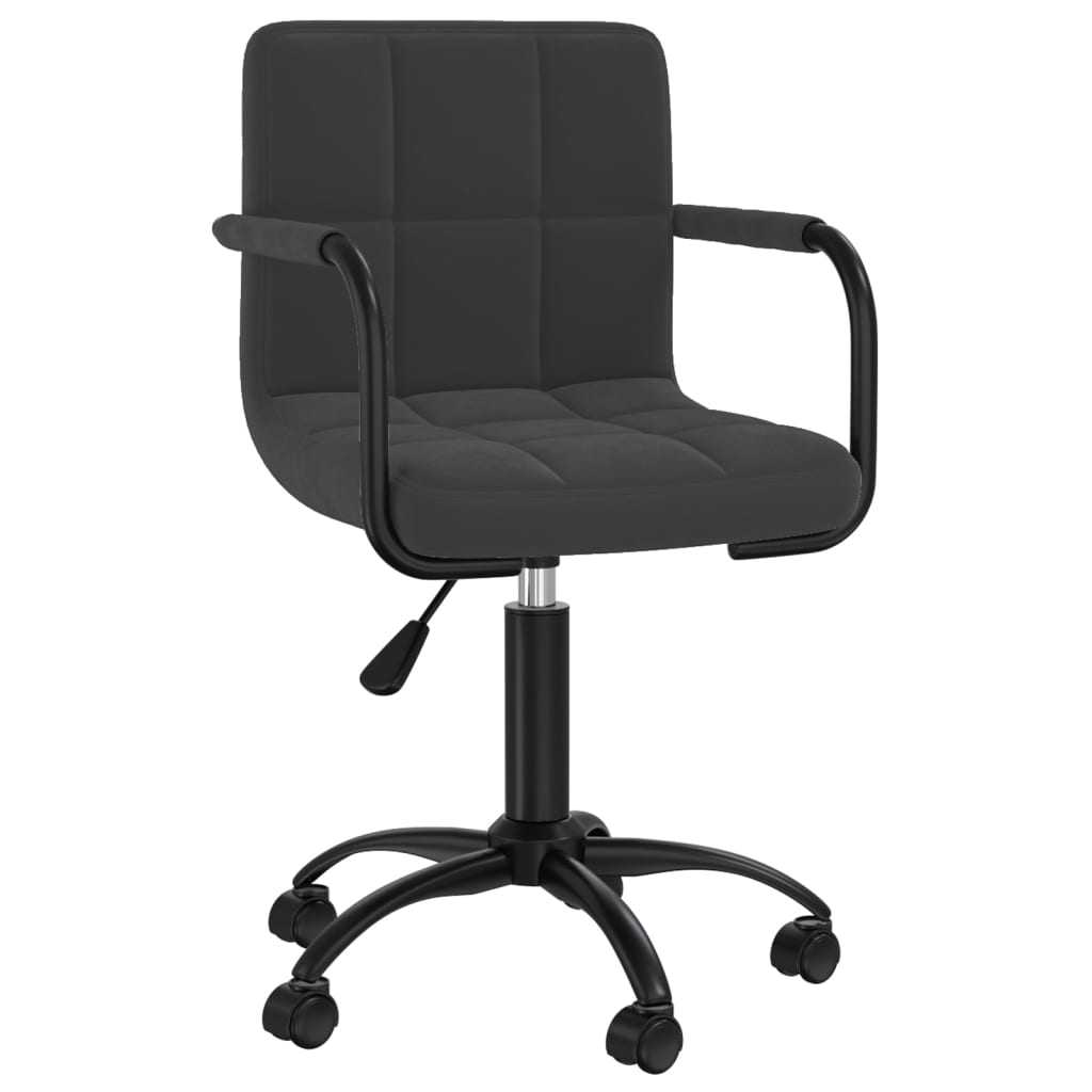 Eetkamerstoelen draaibaar 2 st fluweel zwart is nu te koop bij PeponiXL, paradijselijk wonen!
